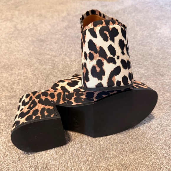 Ganni leopard print platform sandals size 38 - Picture 3 of 7